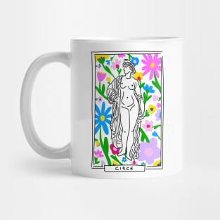 Circe Greek Goddess floral Mug